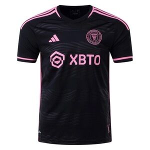 Adidas Kids Black Jersey with Pink Accents